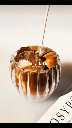 make a latte coffee
