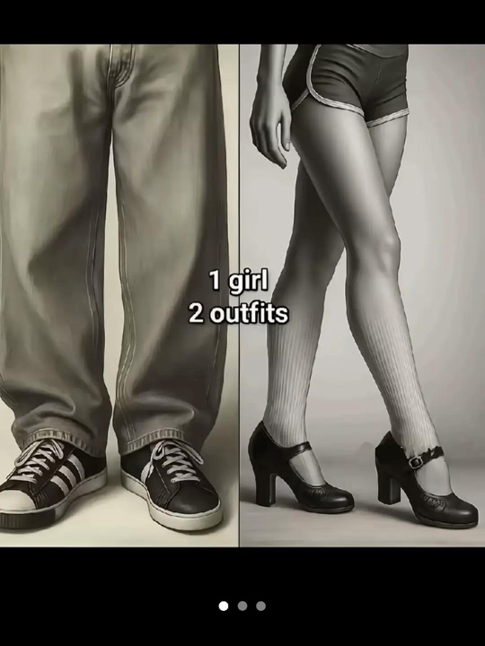 1 Mädchen 2 Outfits 