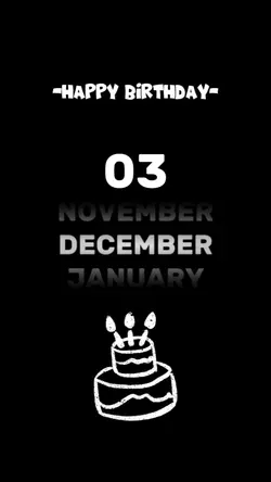 HBD 03 DECEMBER