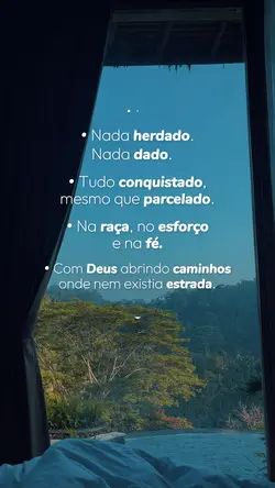 Com Deus na frente🙏