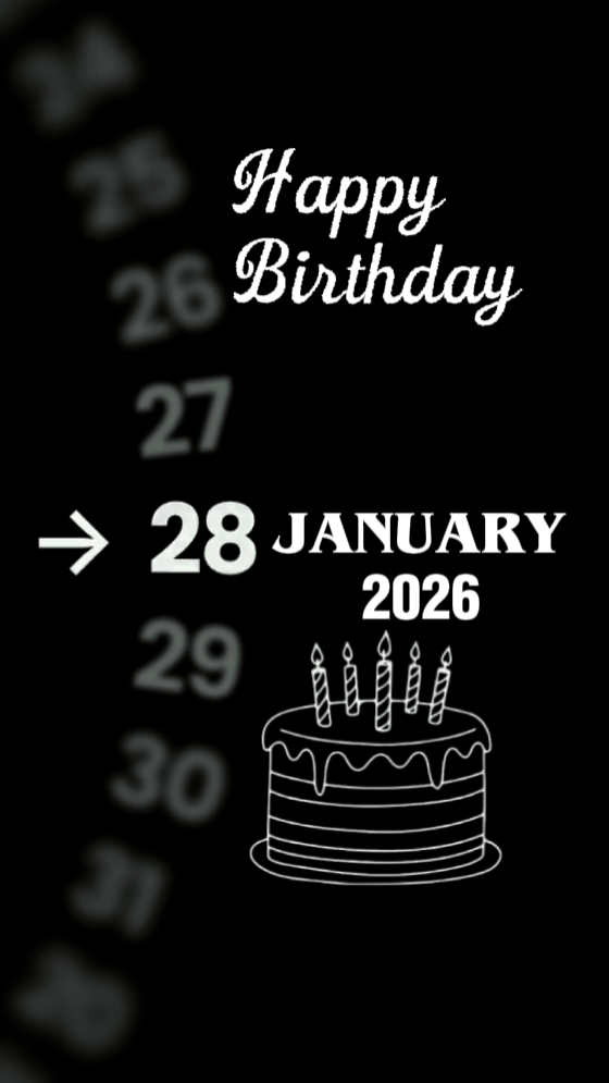 hbd 28 January 2026