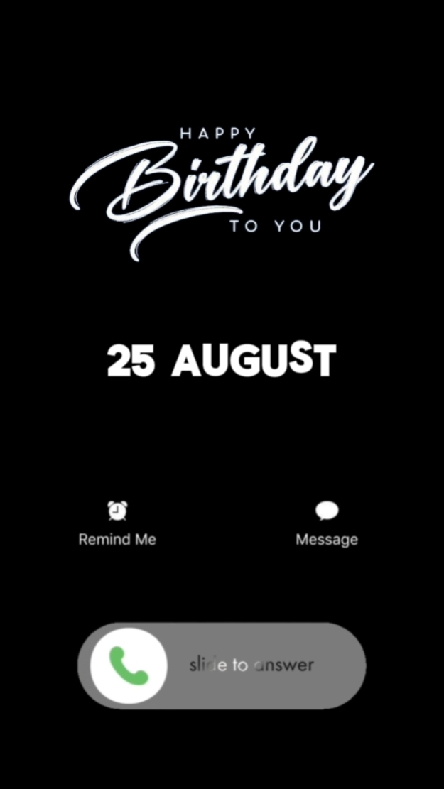25 August Birthday 