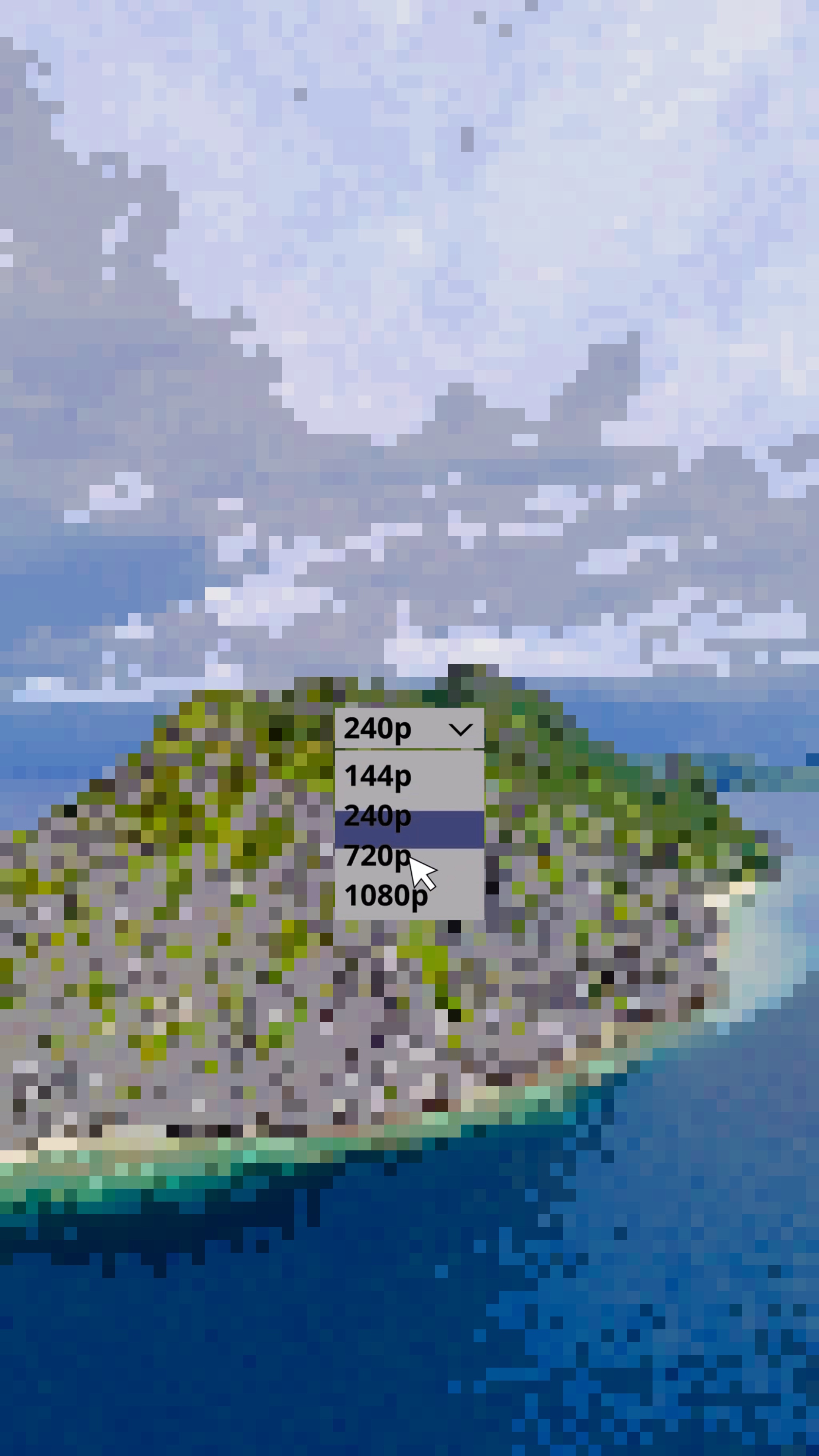 Tendance 144p à 1080p