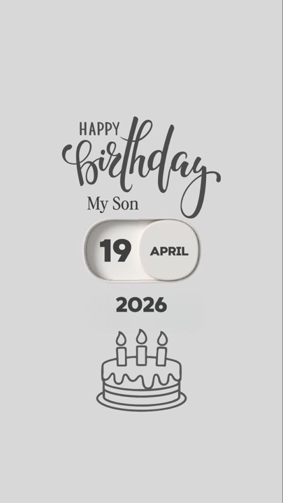 FELIZ CUMPLEAÑOS 19 DE ABRIL MI HIJO