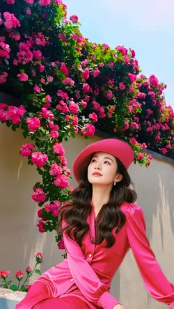 Among the flowers