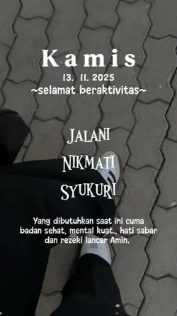Kamis, 13/11/2025