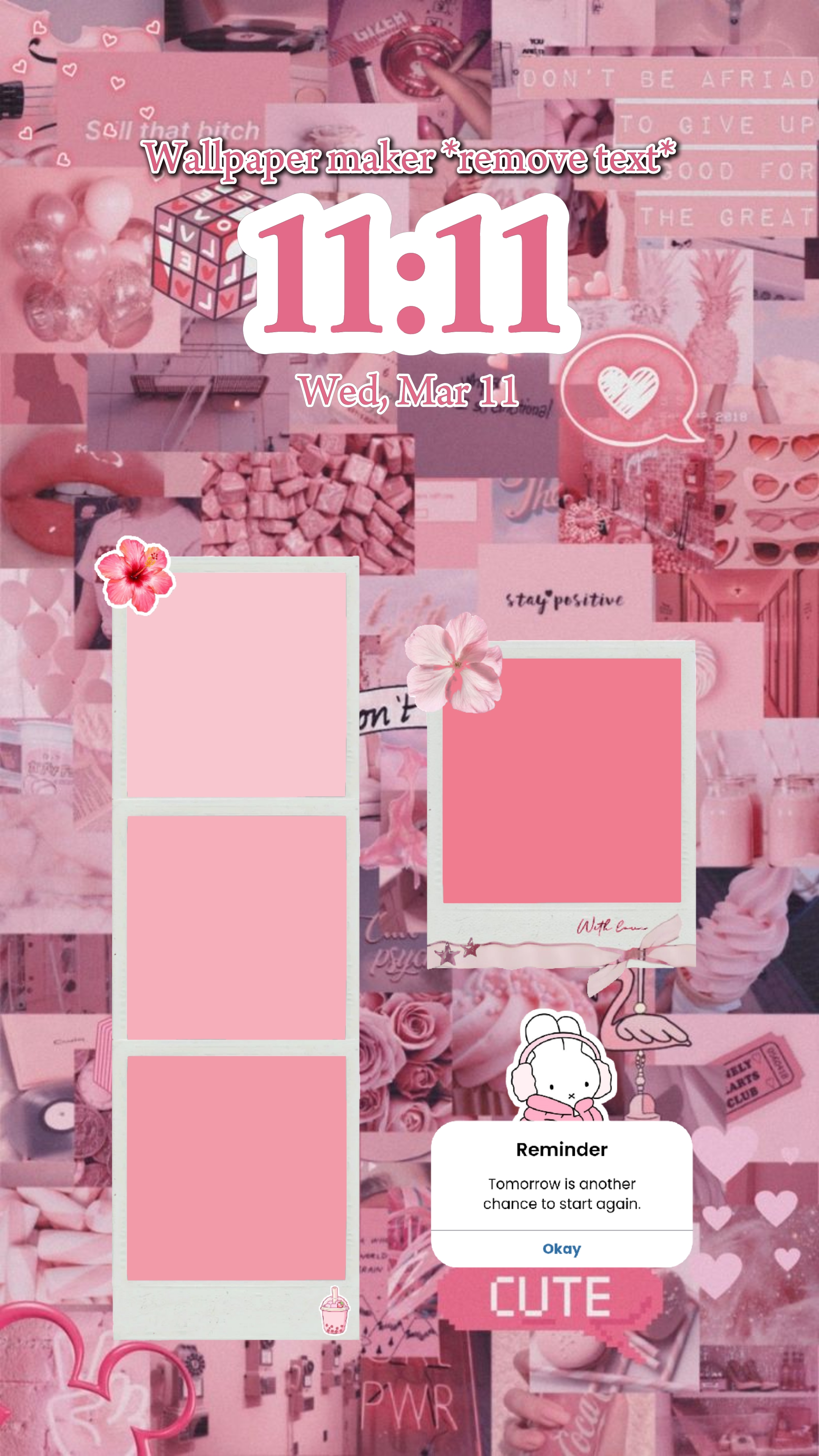 papier peint rose