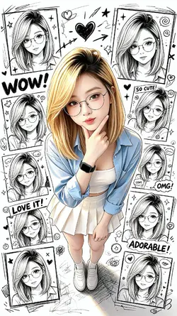 AI Cartoon sketch