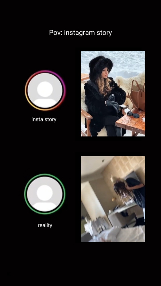 Instastory & reality