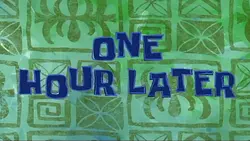 spongebob time card