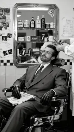 Barber shop portrait