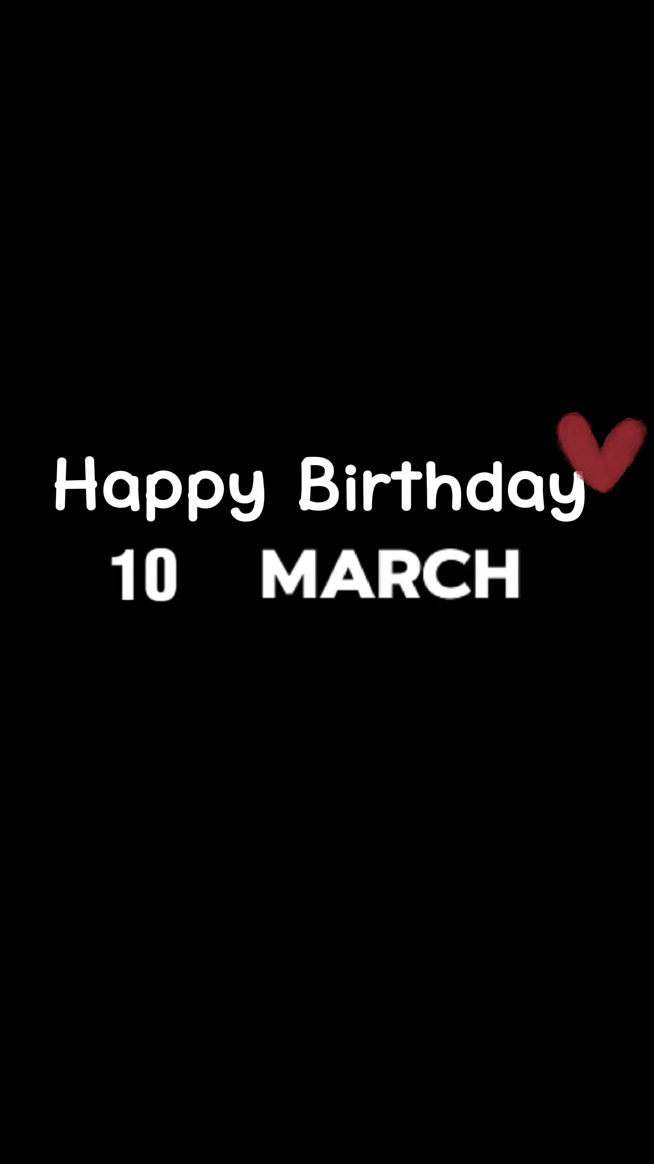 Anniversaire le 10 mars 