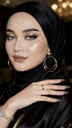 Trend glam makeup