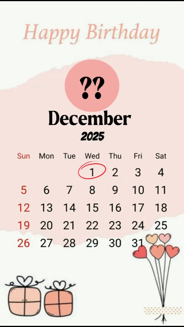 december birthday 
