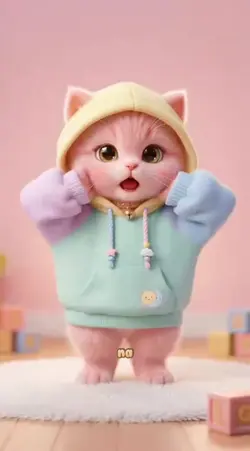 pink cat