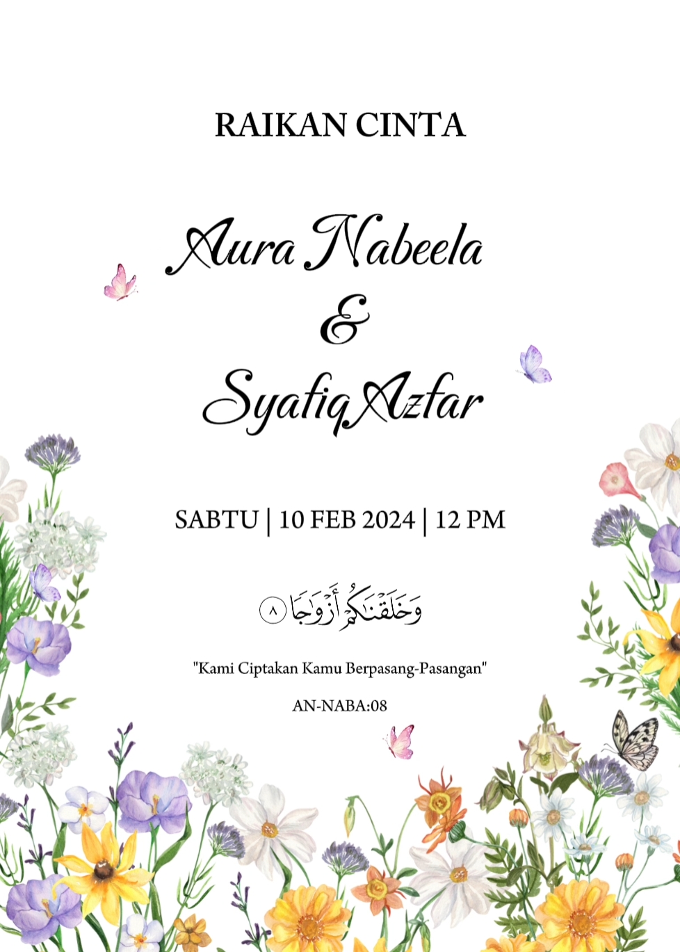 FREE TEMPLATE KAHWIN