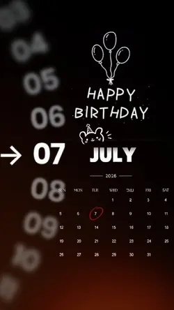 BIRTHDAY 7 JULY