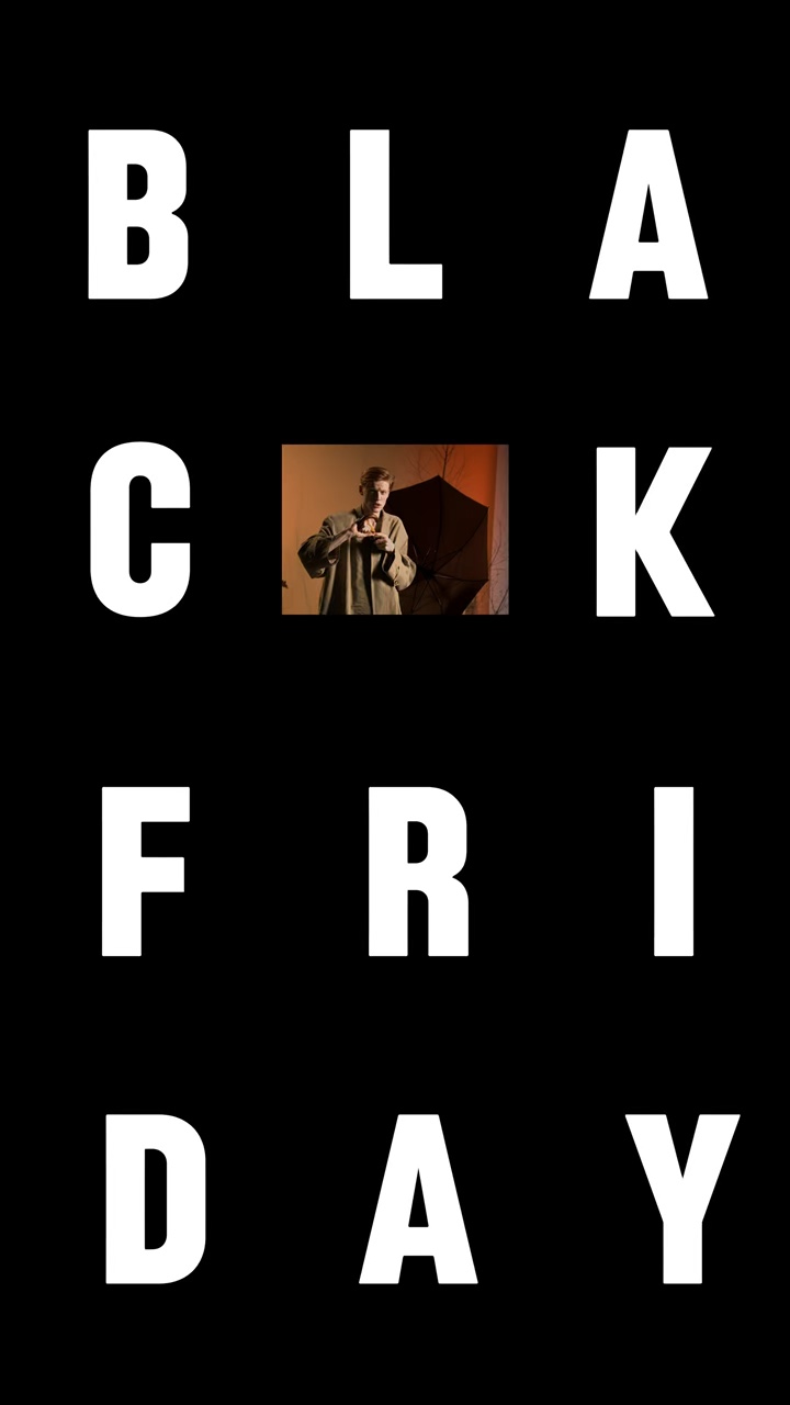 Viernes Negro Efecto Fuerte Visual Fashion Time Descuento Limitado 