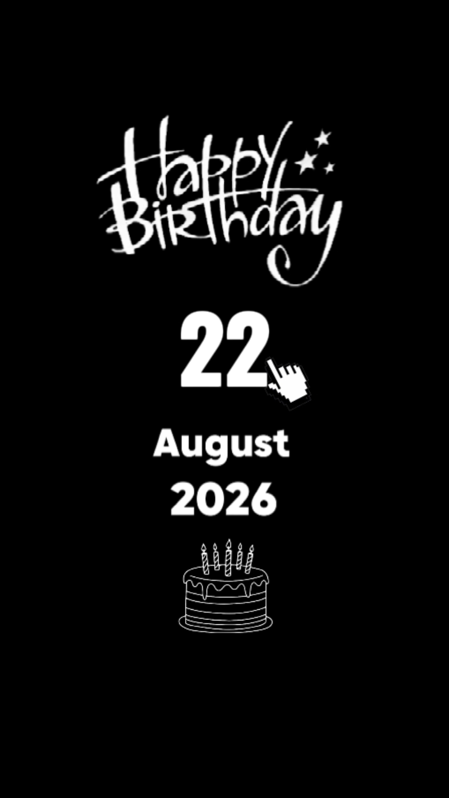 HBD HIJO 22 DE AGOSTO