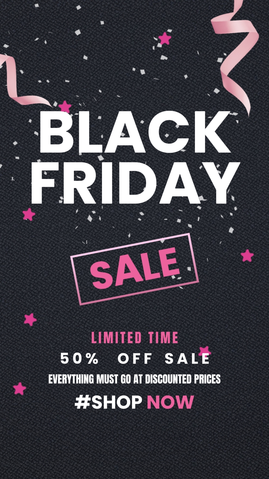 Poster Gerak Pemasaran Black Friday