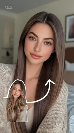 straight hair effect
