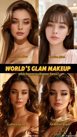 Worlds glam makeup 