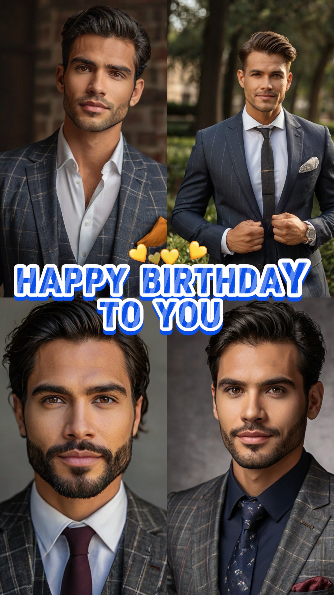 Joyeux anniversaire les hommes 
