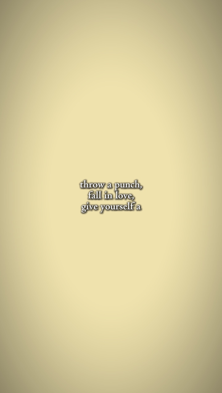 give yourself a reas