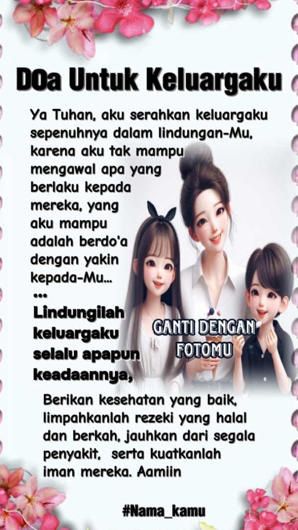 Doa untuk keluargaku