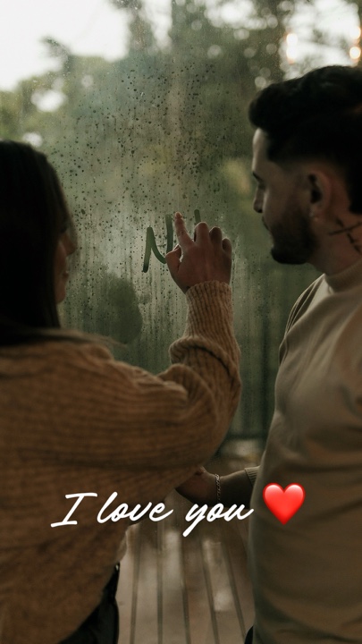 Couple moment 