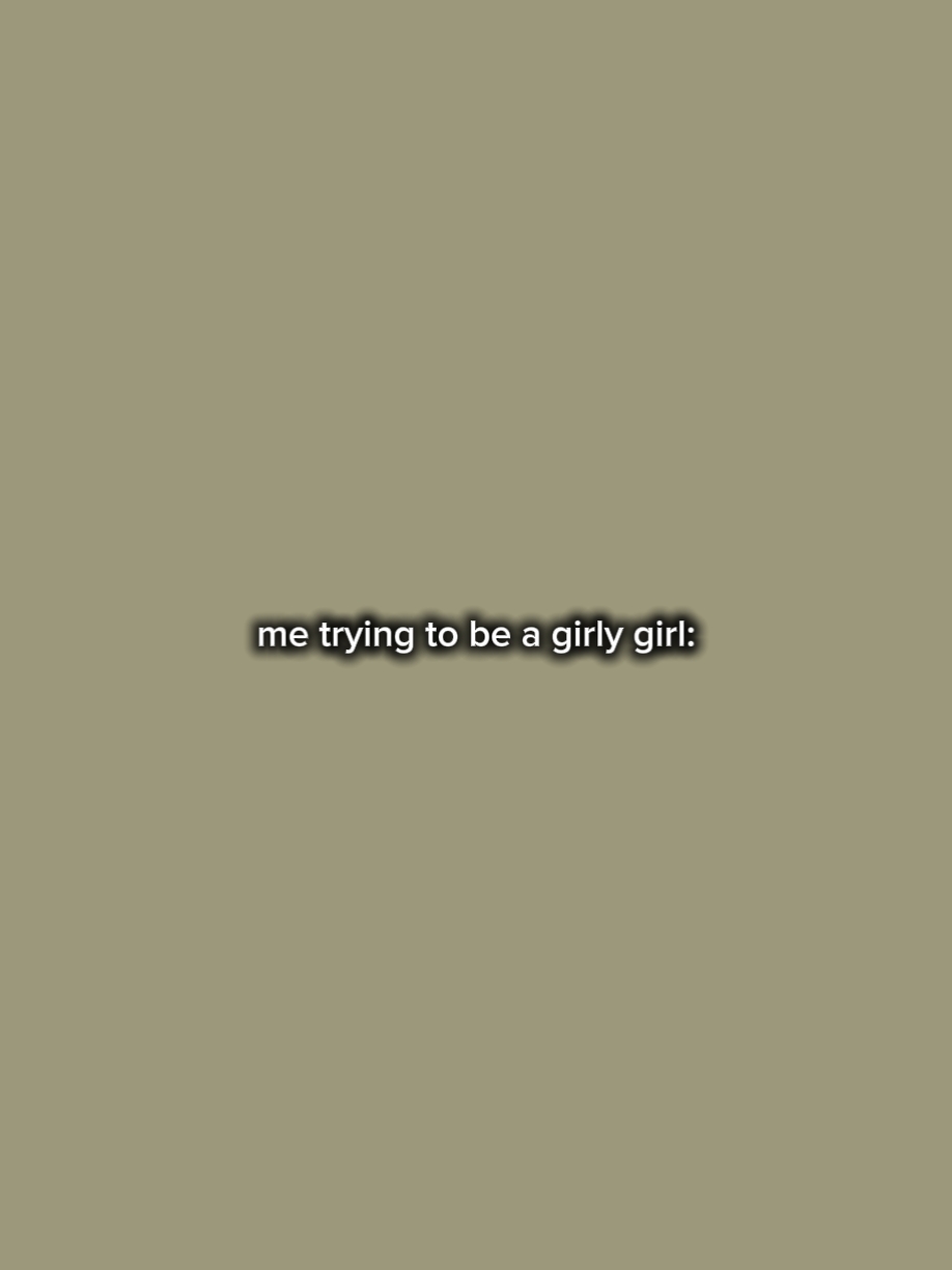 mencoba menjadi girly 
