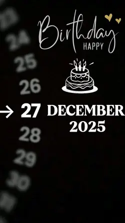 BIRTHDAY 27 DECEMBER