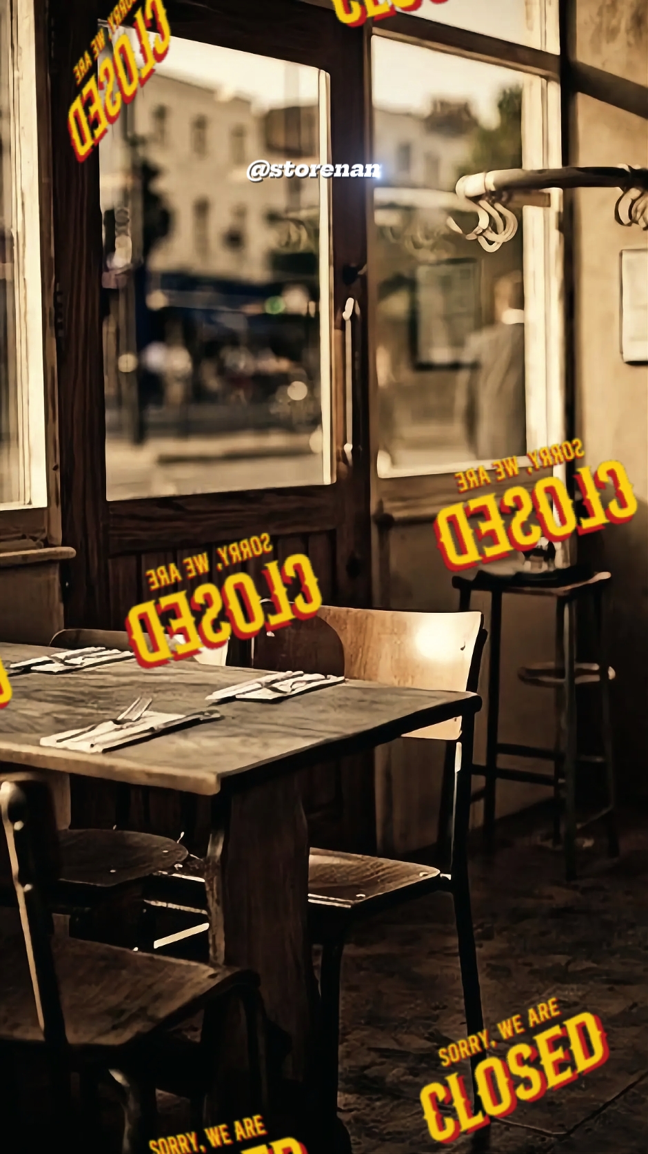 SORRY, WE ARE CLOSED