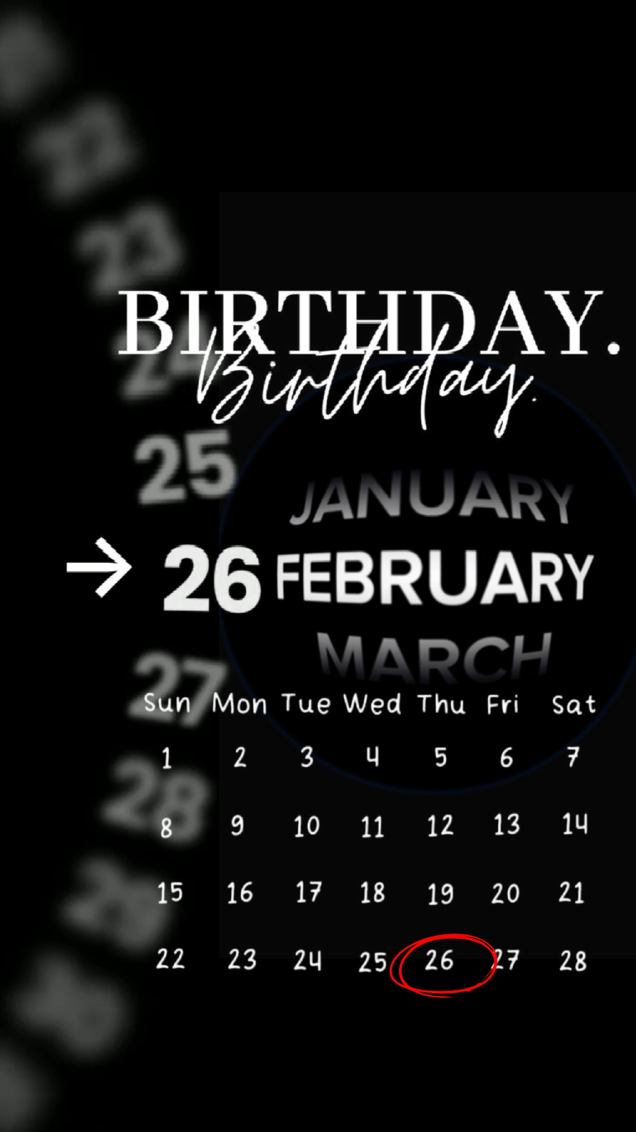 HBD 26 FEBRUARY