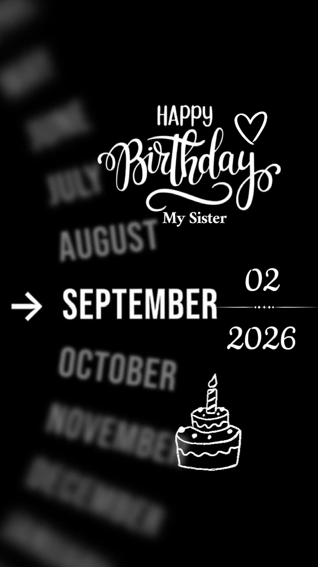 bday sister 2 Septem