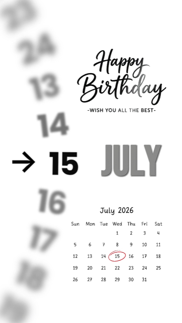 Ulang tahun 15 Juli
