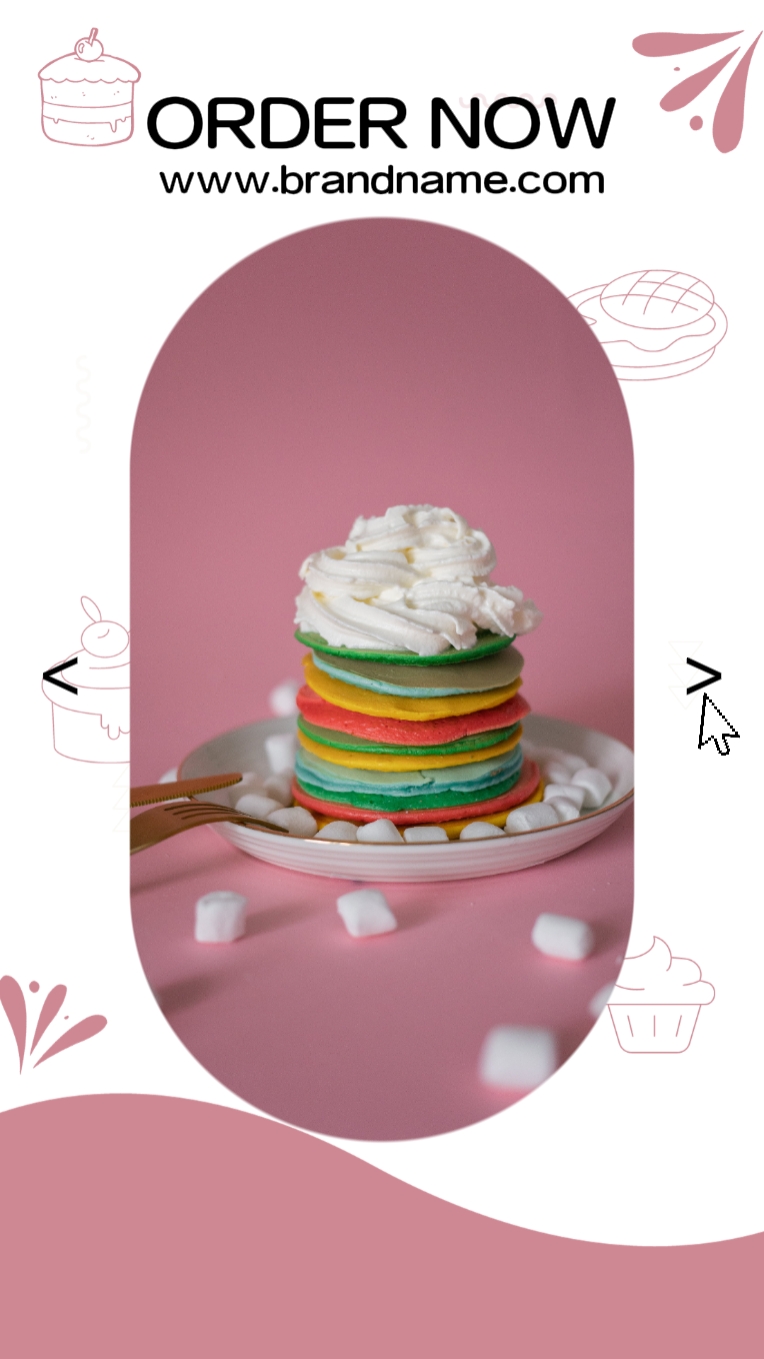 Food And Beverage Mostion Poster Bright Style