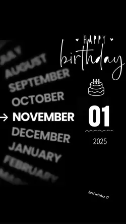HBD 01 NOVEMBER 2025