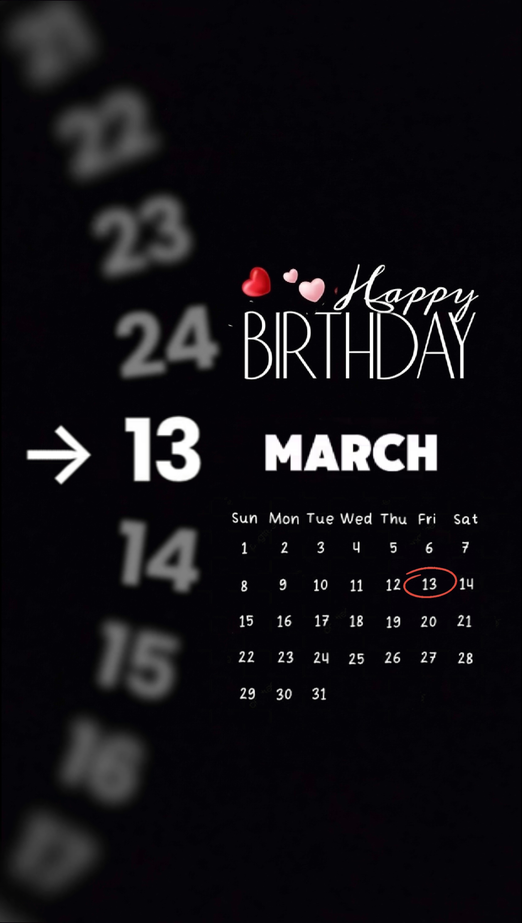 Ulang tahun 13 Maret 