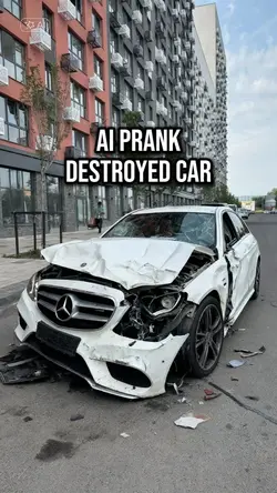 destroyed car prank