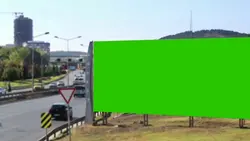 billboard green scre