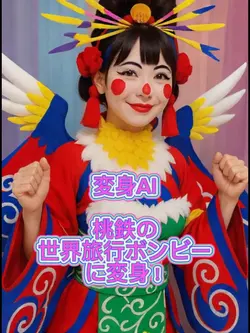 桃鉄の世界旅行ボンビーに変身