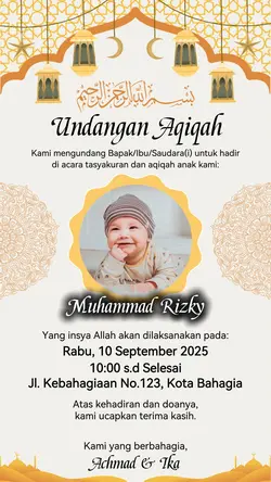 Undangan Aqiqah #004