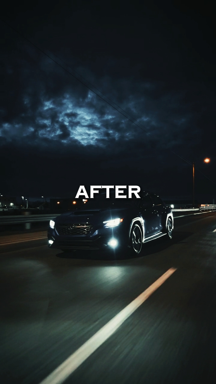 Antes depois do carro