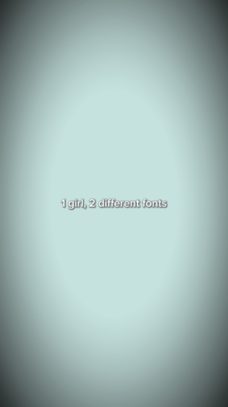 1girl2differentfonts
