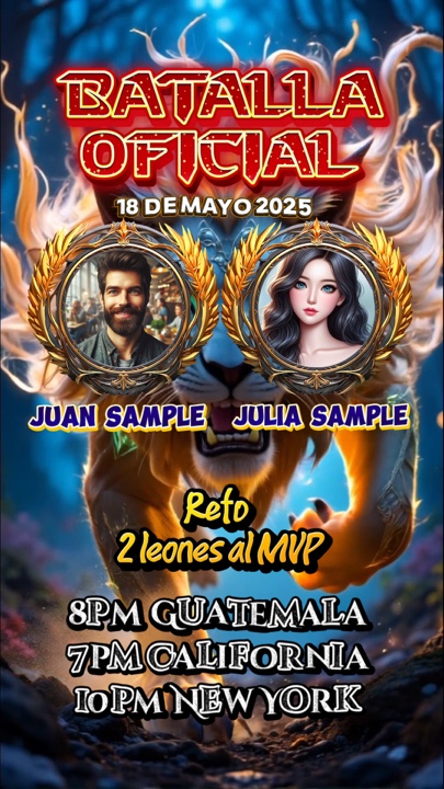Flyer pour batallas 