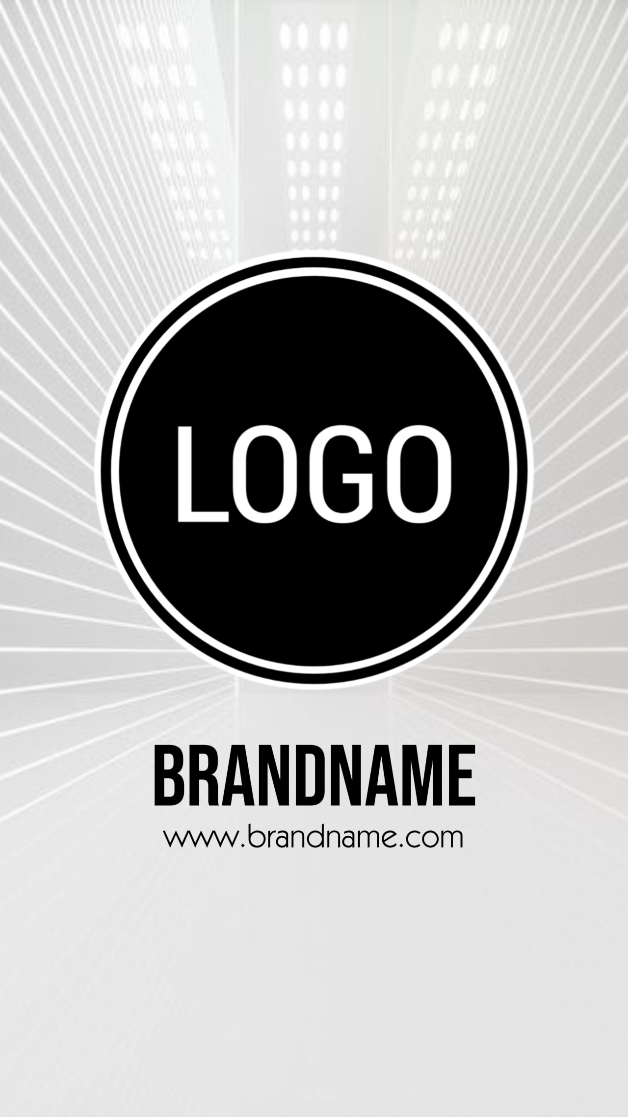 White logo intro