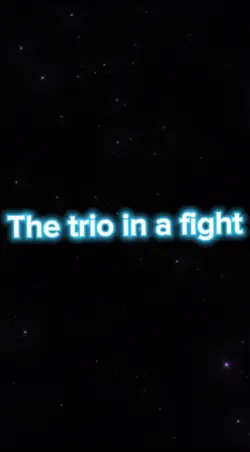The trio in a fight