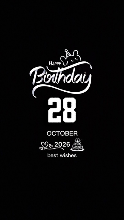 ANNIVERSAIRE LE 28 OCTOBRE