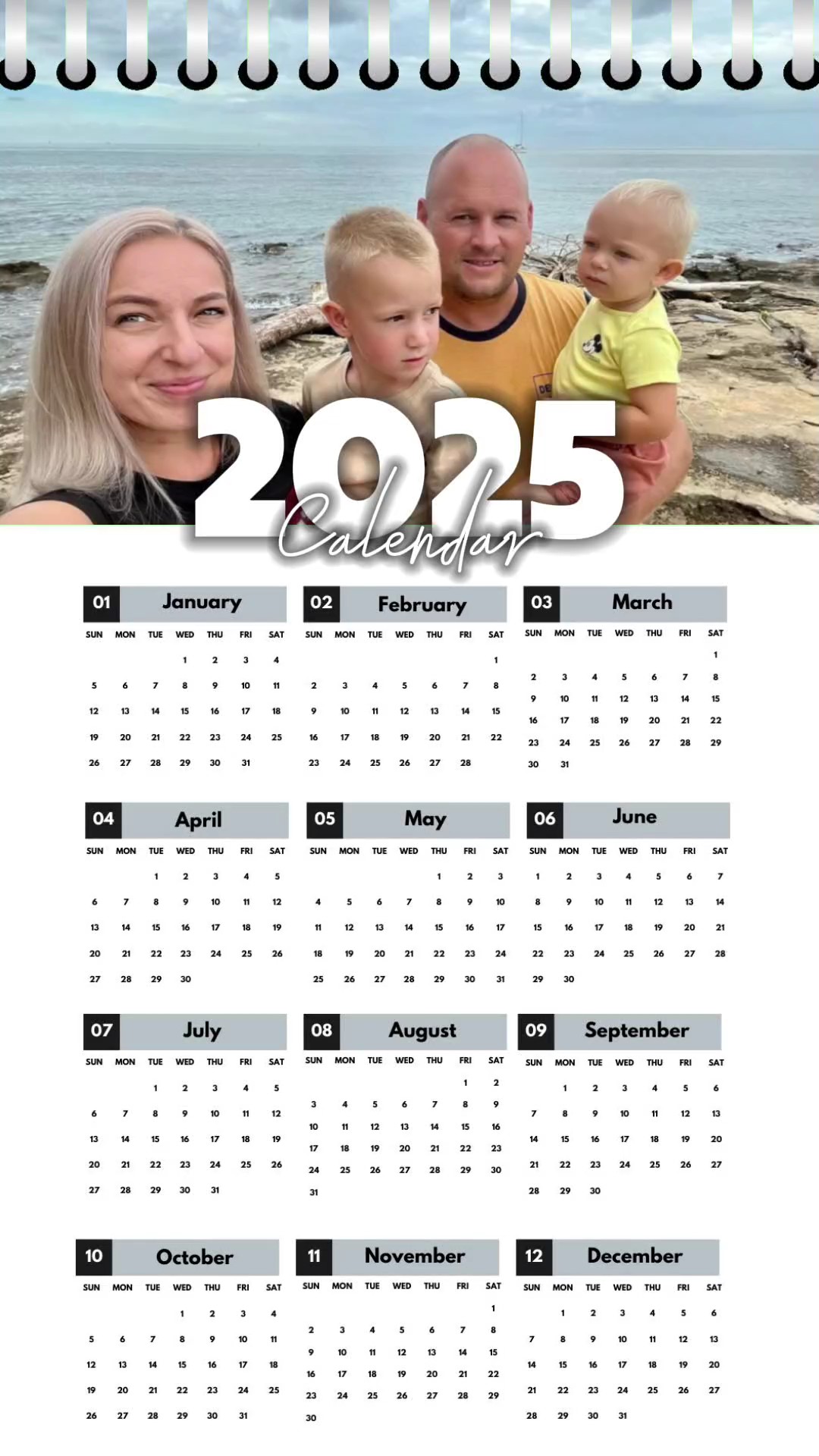 2025 calendar
